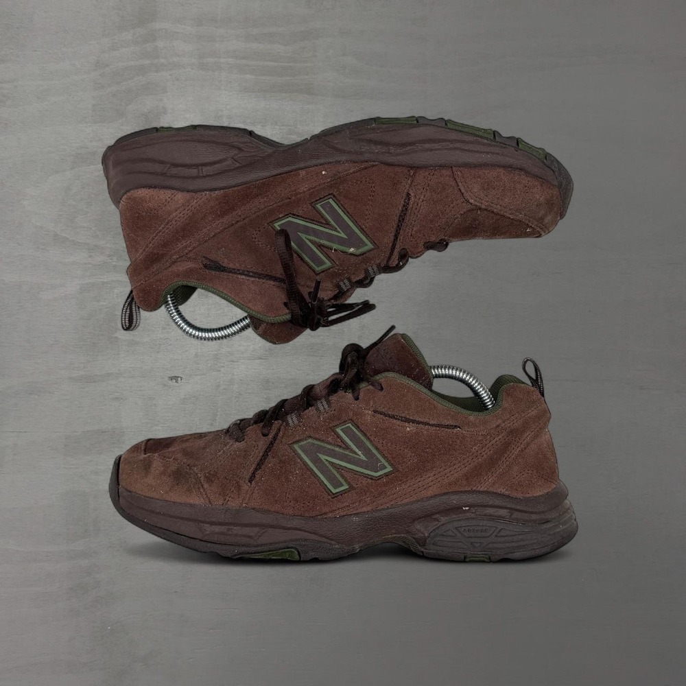 New Balance 608 V3 Cross Training Shoes Brown Suede Green MX608V3O Mens 9.5